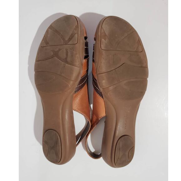 Natural Soul Naturalizer Civil Leather Slingback Sandals Womens Size 10 Comfort - Picture 8 of 11